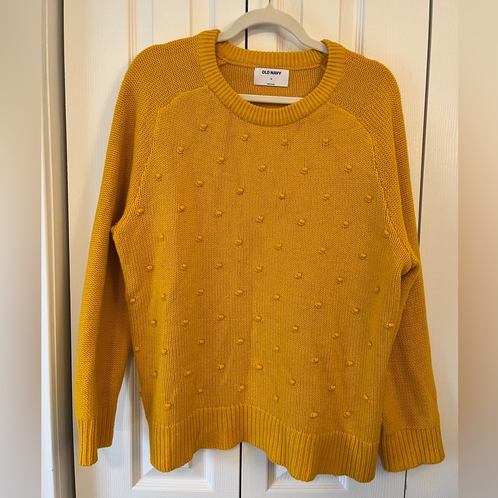 Yellow crew neck sweater